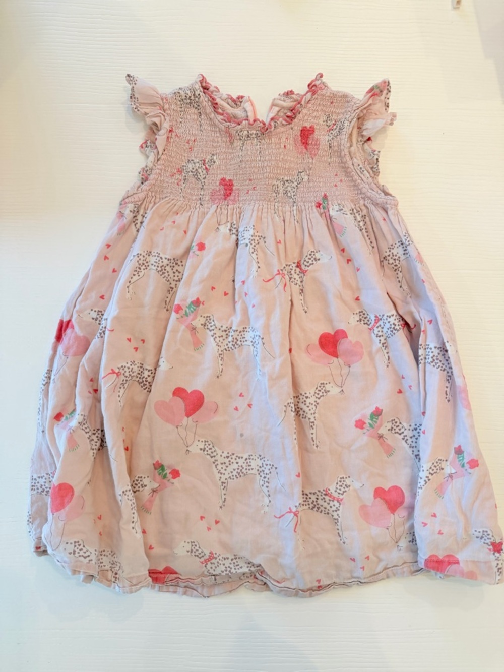 Pink Chicken Pink Dalmatians  Balloon Flutter Dress